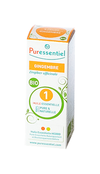Image PURESSENTIEL HUILE ESSENTIELLE BIO GINGEMBRE 5ML