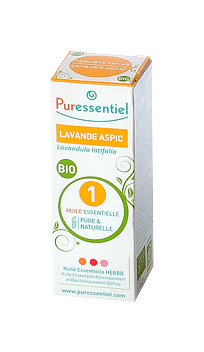 Image PURESSENTIEL HUILE ESSENTIELLE BIO LAVANDE ASPIC 10ML